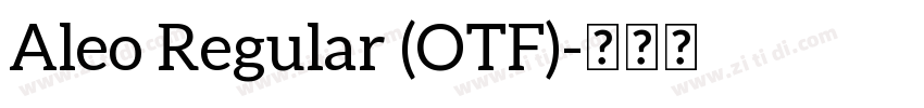 Aleo Regular (OTF)字体转换